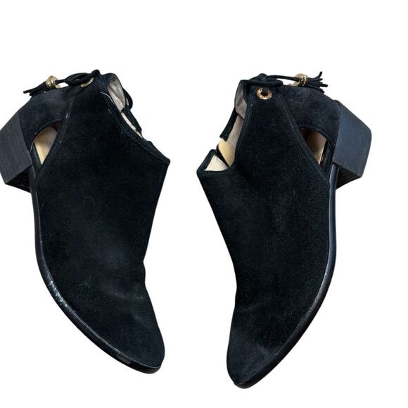 Michael Michael Kors Suede Black Ankle Booties - Picture 1 of 6